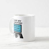 Mug drôle pour amis d'ordinateur (Devant gauche)