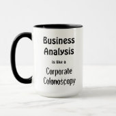 Mug Drôle pour les analystes d'affaires (Gauche)