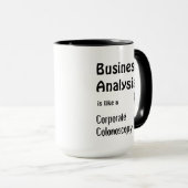 Mug Drôle pour les analystes d'affaires (Devant droit)