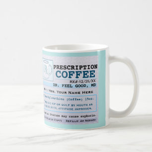 Mug Drôle Prescription RX Hospital Green