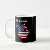 Mug Drôle Président Trump Disant Oh Canada Carte Améri (Gauche)