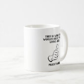Mug Drôle Prêtre Cadeau Monde du meilleur incroyable n (Devant droit)