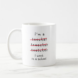 Mug Drôle professeur de nouveauté, je suis professeu