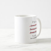 Mug Drôle professeur de nouveauté, je suis professeur  (Devant droit)