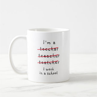 Mug Drôle professeur de nouveauté, je suis professeur