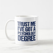 Mug Drôle Psychologie Diplôme (Gauche)