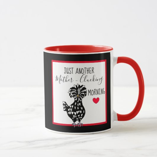 Mug Drôle Pun de poulet | Citation de poulet Humour du (Droite)