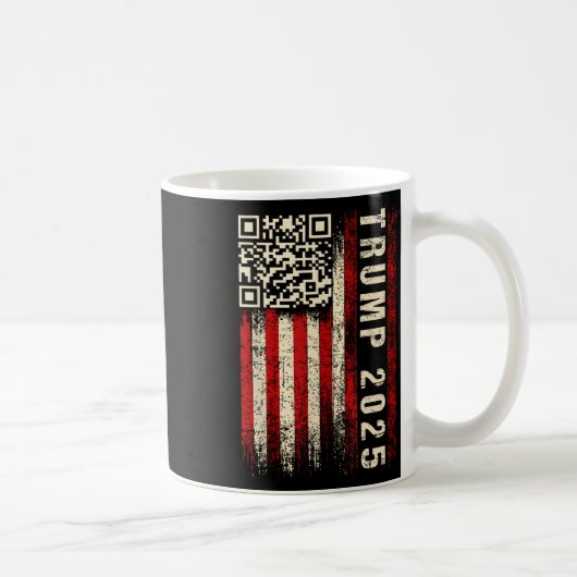 Mug Drôle Qr Donald Trump Dancing 4745 Code Vidéo (Droite)