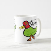 Mug Drôle Quacking de canard (Devant droit)