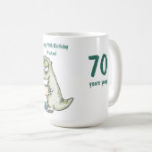Mug Drôle quand j'étais ton âge 70e anniversaire Dinos (Devant droit)
