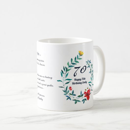 Mug Drôle quand j'étais ton âge, n'importe quel annive (Devant droit)