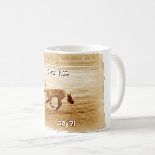 Mug drôle que dit le renard (Devant droit)