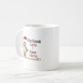 Mug Drôle qui a besoin de Père Noël Mema (Devant gauche)