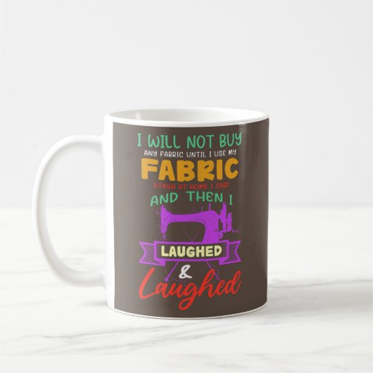 Mug Drôle Quilting Couture Dons Cadeau Pour L'Égout (Gauche)