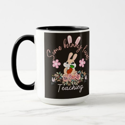 Mug drôle qu'un lapin aime enseigner (Gauche)
