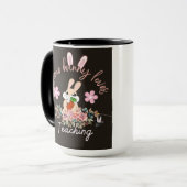 Mug drôle qu'un lapin aime enseigner (Devant gauche)