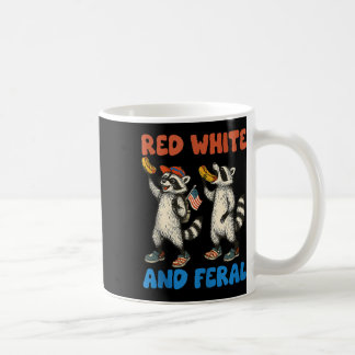 Mug Drôle Raccoon 4 juillet Us Drapeau Patriotique Rou