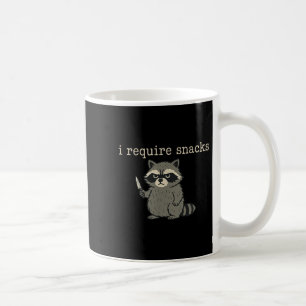 Mug Drôle Raccoon, J'Ai Besoin De Snacks T-shirt.png