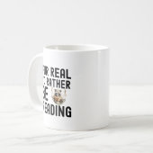 Mug Drôle Raccoon Lecture Livre Citation Lover (Devant gauche)