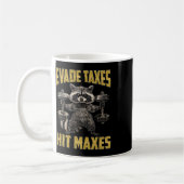 Mug Drôle Raccoon Poids Levage Gym Evade Taxes Hit M (Gauche)