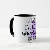 Mug Drôle Relax J'ai une feuille pour ça (Devant gauche)