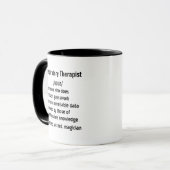 Mug Drôle Respiratoire Thérapeute cadeaux de définitio (Devant gauche)