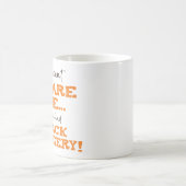 Mug Drôle Rétablissement de la chirurgie de dos ‘Peur’ (Centre)