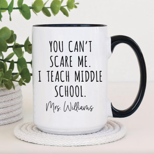 Mug Drôle Retour à l'école Cadeau, Enseignant du collè