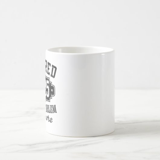 Mug Drôle Retraité 2025 Pas mon problème Plus (Centre)