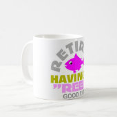 Mug Drôle retraite de pêcheur (Devant gauche)