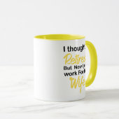Mug Drôle retraite Retraite Humour mari femme, I (Devant droit)