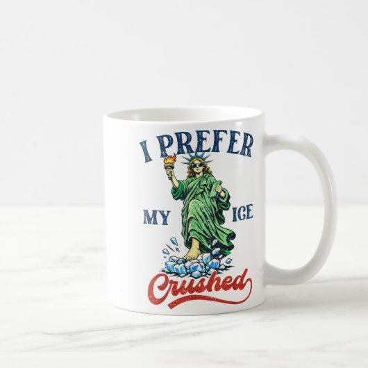 Mug Drôle Rétro J'aime Mon Glaçon Ecrasé Résiste Glaço (Droite)
