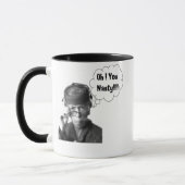 Mug Drôle Retro Lady Oh You Nasty (Gauche)