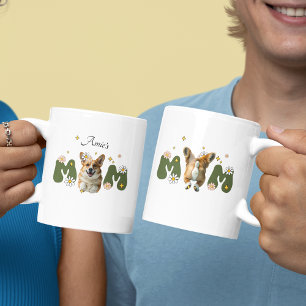 Mug Drôle rétro mignon chiot Corgi maman chien