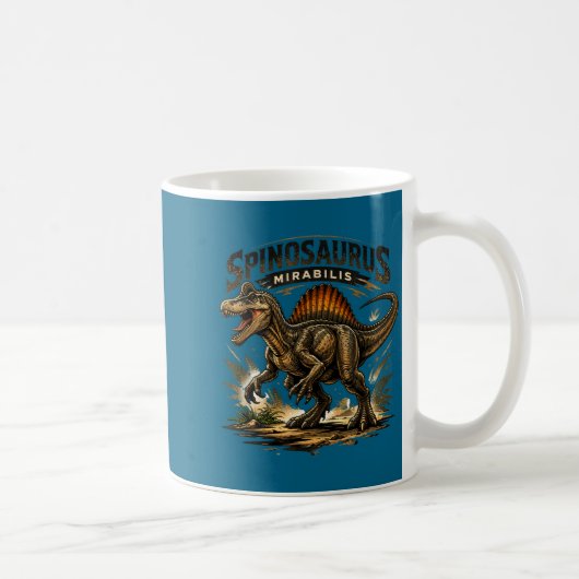 Mug Drôle rétro spinosaurus dinosaure spinosaurus (Droite)