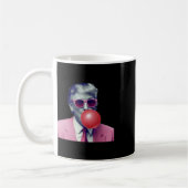 Mug Drôle rose Donald Trump Bubble Gum Yum Tee (Gauche)