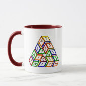 Mug Drôle Rouge Bleu Jaune Vert Jouet Blocs Art (Gauche)