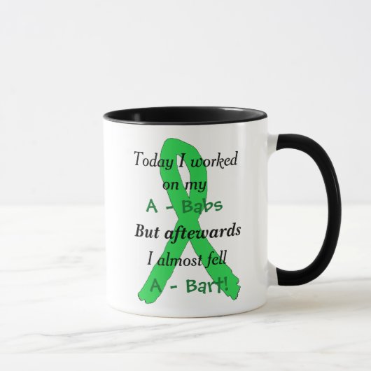 Mug drôle Rubans de sensibilisation à la maladie d (Droite)