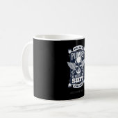Mug Drôle Sac de citation de plombier tatouage de crân (Devant gauche)