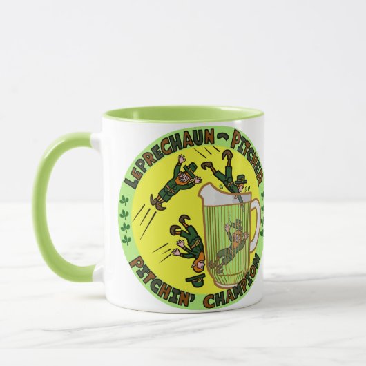 Mug Drôle Saint Patrick's Day Leprechaun Pitcher (Gauche)