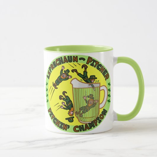 Mug Drôle Saint Patrick's Day Leprechaun Pitcher (Droite)