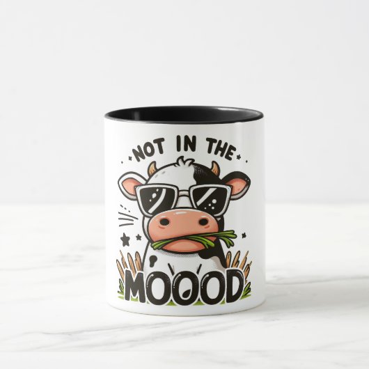 Mug Drôle/Sarcastique animal dire/vache (Centre)