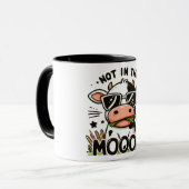 Mug Drôle/Sarcastique animal dire/vache (Devant gauche)