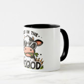 Mug Drôle/Sarcastique animal dire/vache (Devant droit)