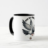 Mug Drôle/Sarcastique Animal Dit/Owl (Devant gauche)