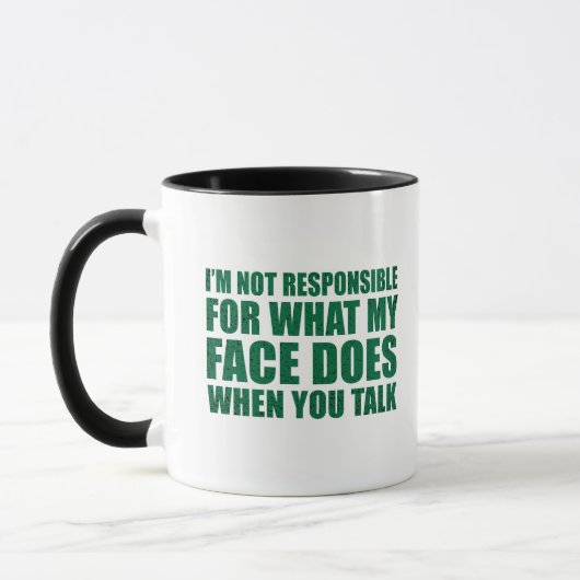 Mug Drôle sarcastique citations sarcastique humour int (Gauche)