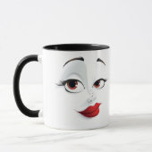 Mug Drôle Sarcastique Femme Enveloppée Visage (Gauche)