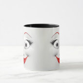 Mug Drôle Sarcastique Femme Enveloppée Visage (Centre)