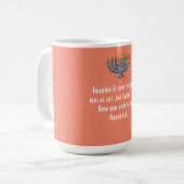 Mug Drôle Sarcastique Hanoukka Chanukah Citation de té (Devant gauche)