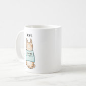 Mug Drôle Sarcastique Orange Chat Nope (Devant gauche)